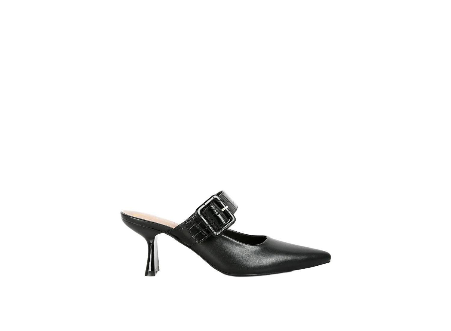Womens Shein Star Slim Block Heel Mules