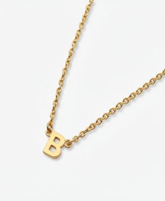 Oak & Luna Inez Initial Necklace - Letter b