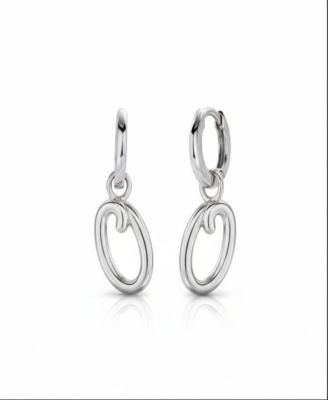 Oak Luna Mini Signature Initial Huggie Earrings - Letter o 100$