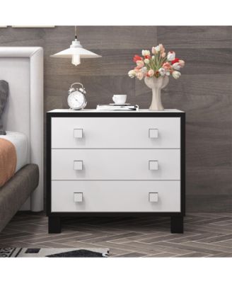 3-Drawer Bedroom Dresser , Modern Chest, Nightstand