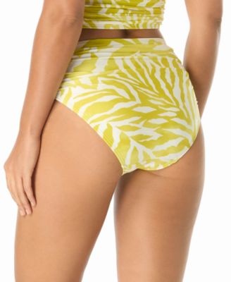 Women's Shirred High Cut Full Coverage Bottoms