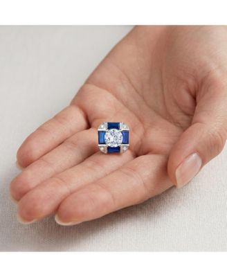 Dainty White Gold Plated Vintage Cubic Zirconia Stud Earrings