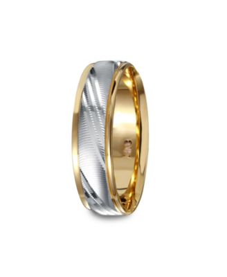 Men's 6mm Ring in 14k Gold and 14k White Gold