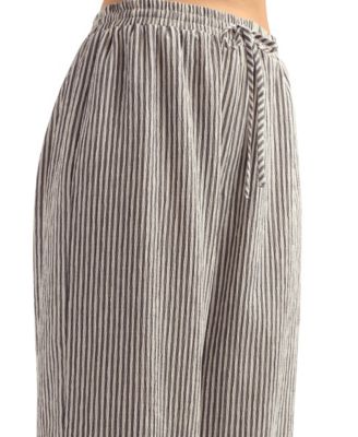 Women's Pucker Stripe Pull-On Pants