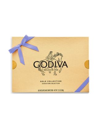 Assorted Chocolate Gold Gift Box with Iris Ribbon, 30-Pc.