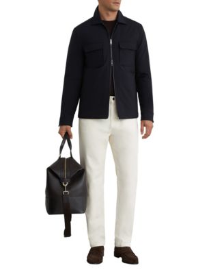 Men's Technical Quilted Zip-Front Overshirt