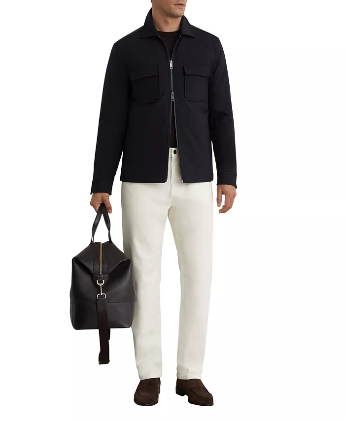 Men's Oshei Technical Quilted Zip-Front Overshirt