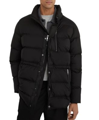 Men's Detachable-Hood Quilted Puffer Coat