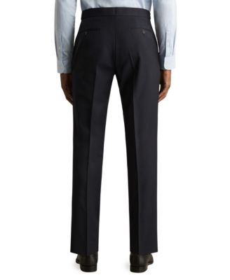 Men's Wool-Blend Tailored-Fit Suit Pants