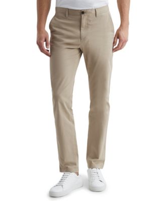 Men's Washed-Cotton Slim-Fit Chinos Pants