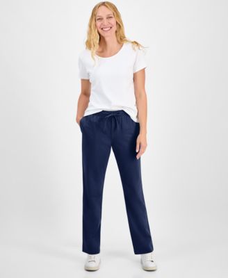 Women's Mid-Rise Drawstring-Waist Sweatpants, Created for Macy's