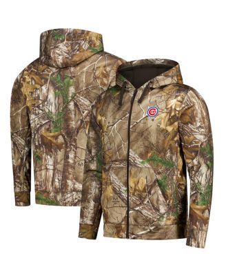 Men's Camo Chicago Cubs Trophy Realtree Full-Zip Hoodie