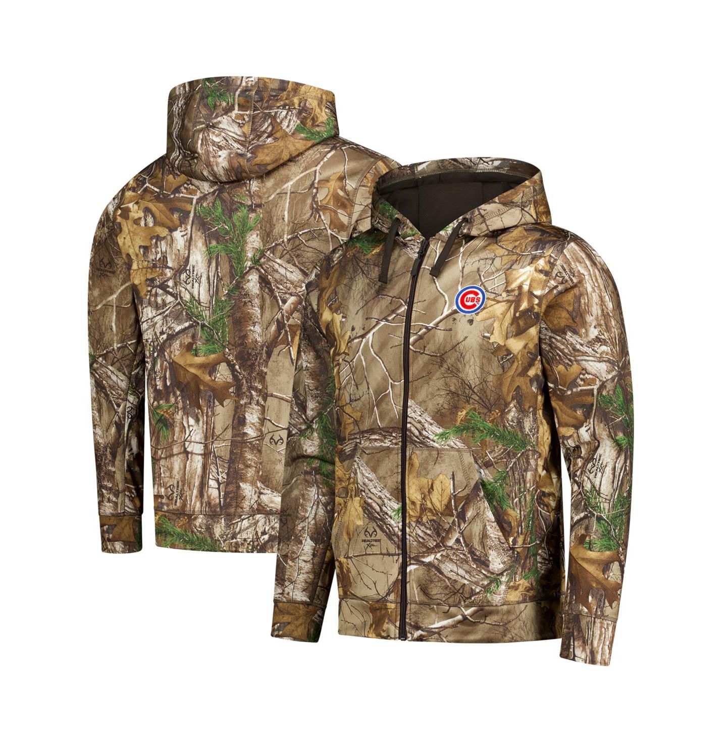 Мужское худи Dunbrooke Camo Chicago Cubs Trophy Realtree Full-Zip — фото 1
