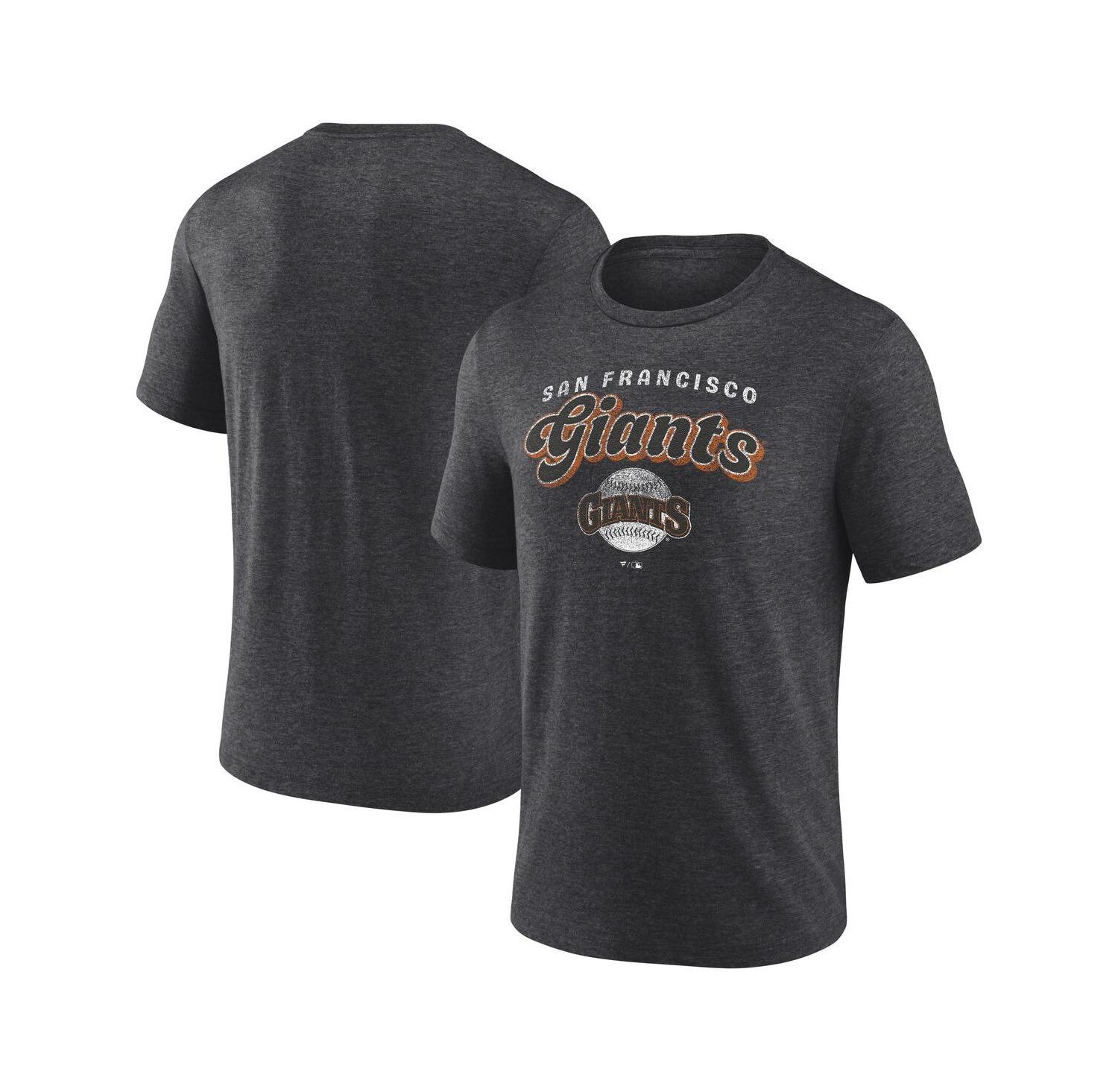 Men's Charcoal San Francisco Giants Wonderment Tri-Blend T-Shirt