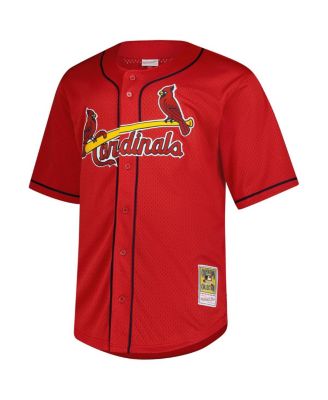 Men's Mark McGwire Red St. Louis Cardinals Big & Tall Cooperstown Mesh Batting Practice Jersey