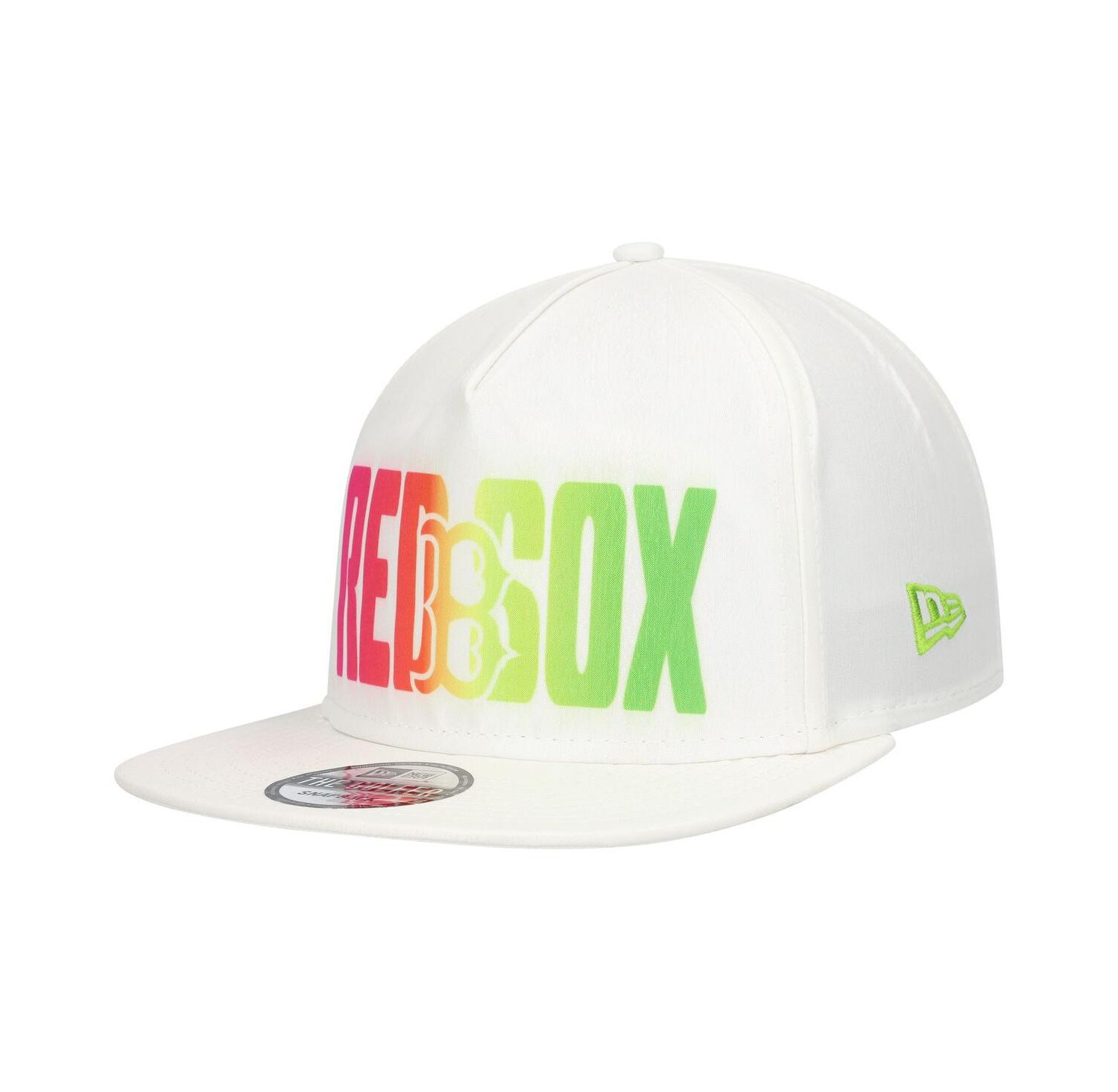 Men's White Boston Red Sox Spring Spectrum Golfer Snapback Hat