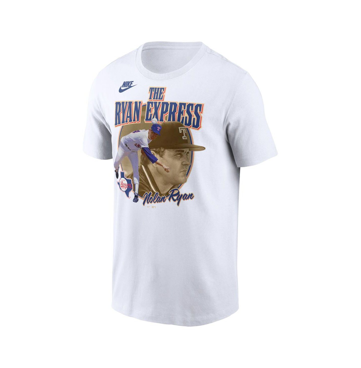 Мужская футболка Nike Nolan Ryan White Texas Rangers Cooperstown Legends Graphic — фото 2