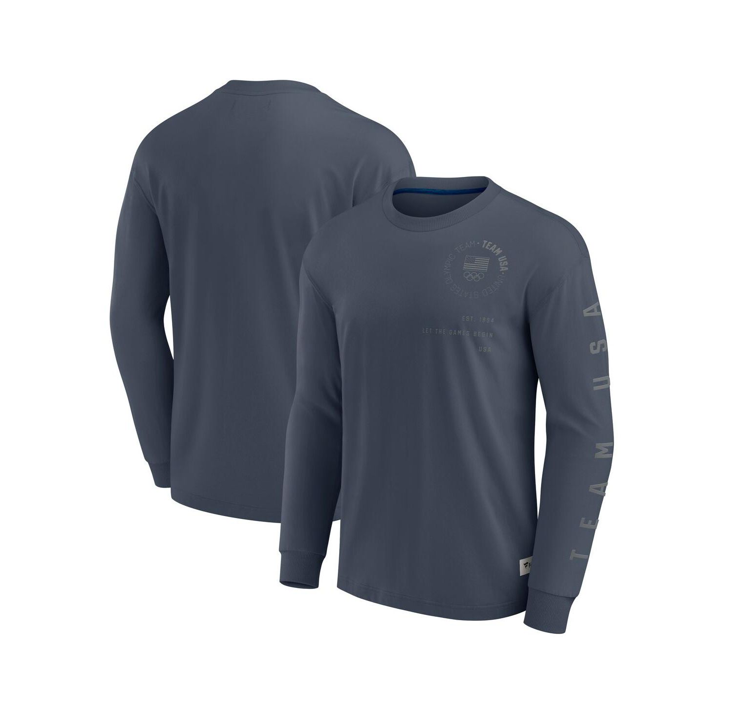 Men's Navy Team USA Elements Long Sleeve T-Shirt