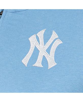 Women's Light Blue New York Yankees Mentor Quarter-Zip
