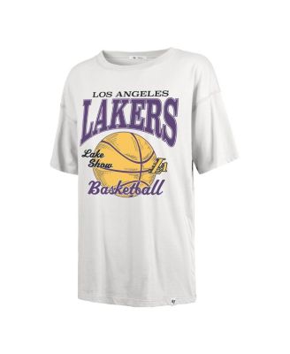 Women's&nbsp;White Los Angeles Lakers City Edition Down Court Sadie T-Shirt