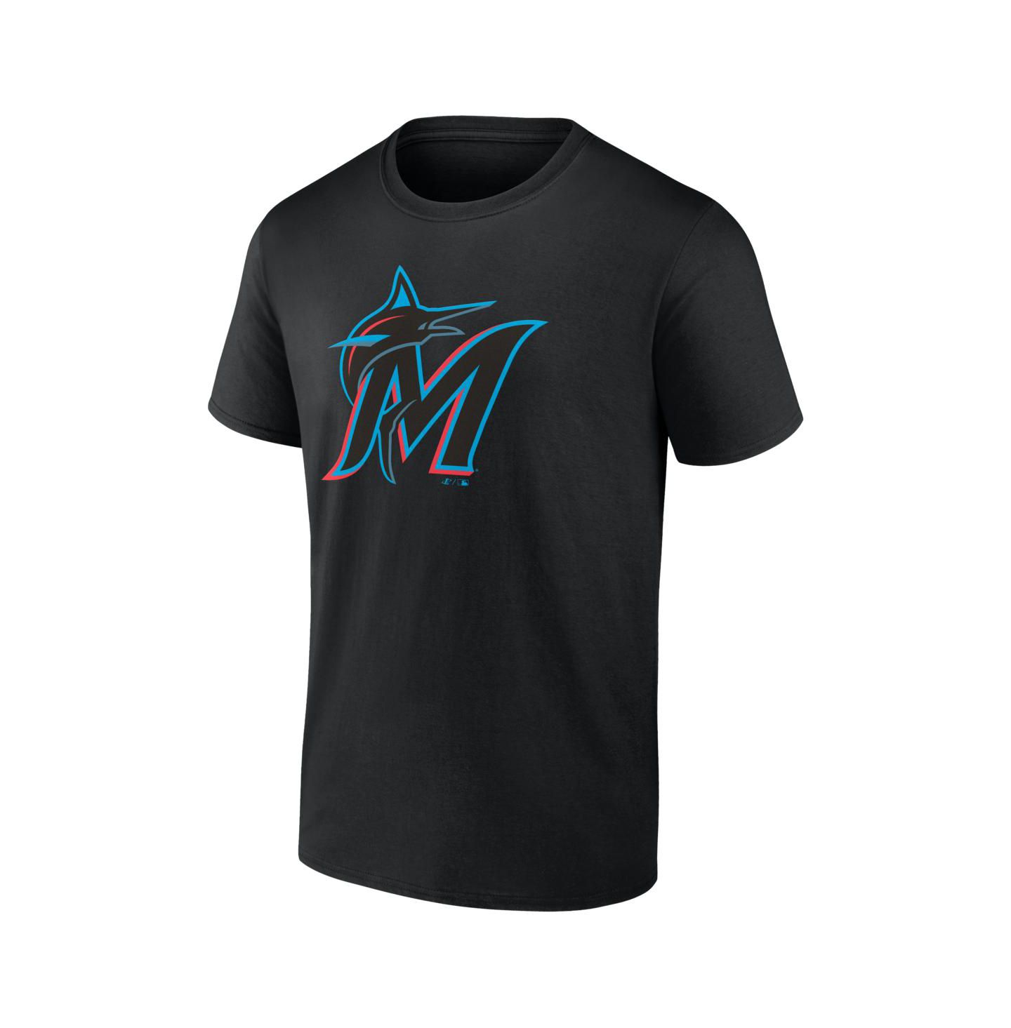Мужская футболка Logo Athletic Black Miami Marlins Logo — фото 2