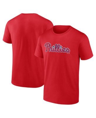 Men's Red Philadelphia Phillies Wordmark T-Shirt