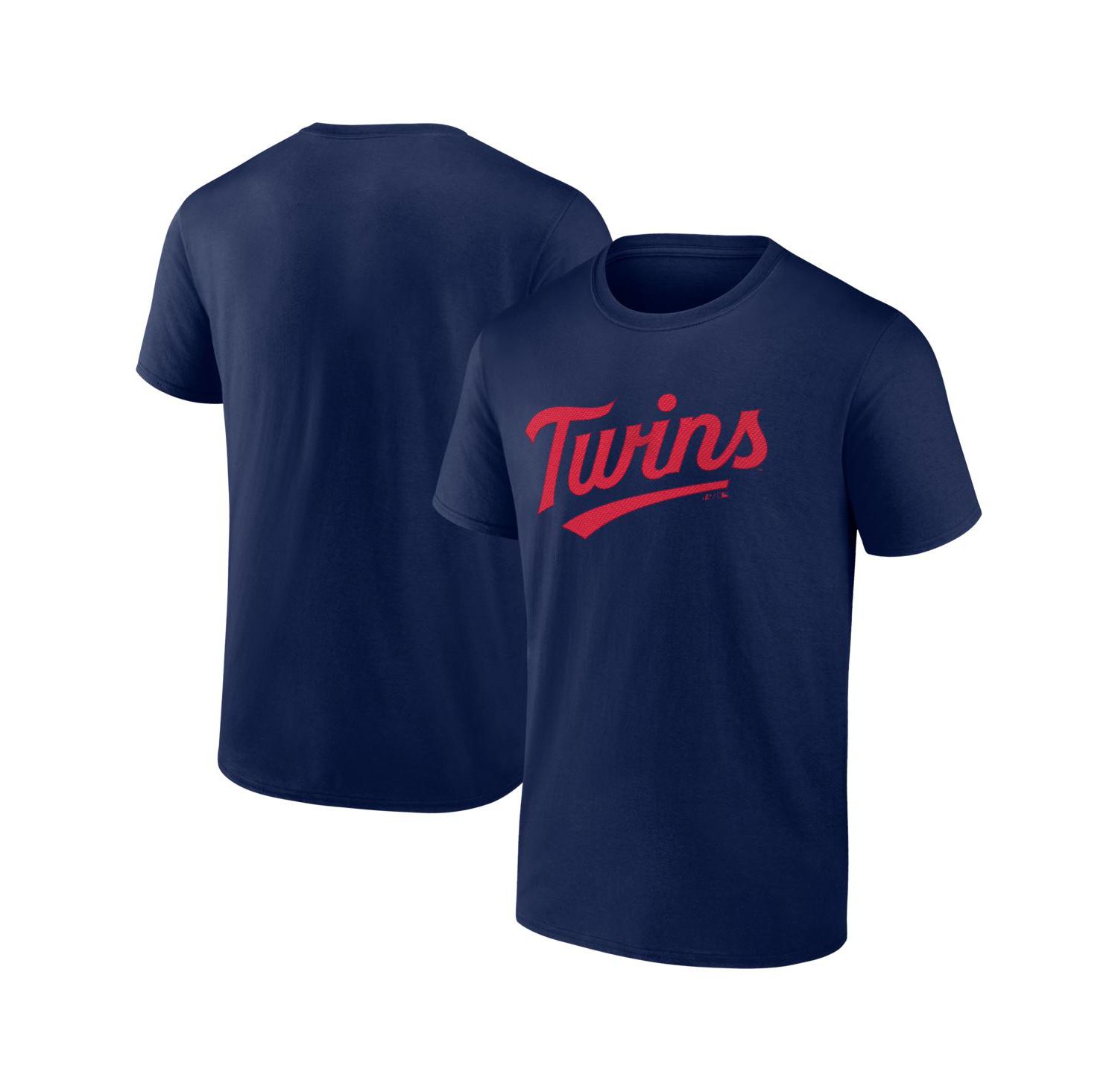 Men's Navy Minnesota Twins Wordmark T-Shirt