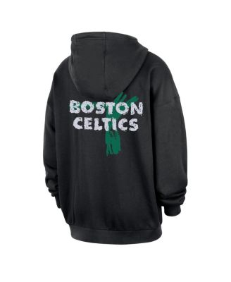 Men's Black Boston Celtics Courtside Club Premium Hoodie