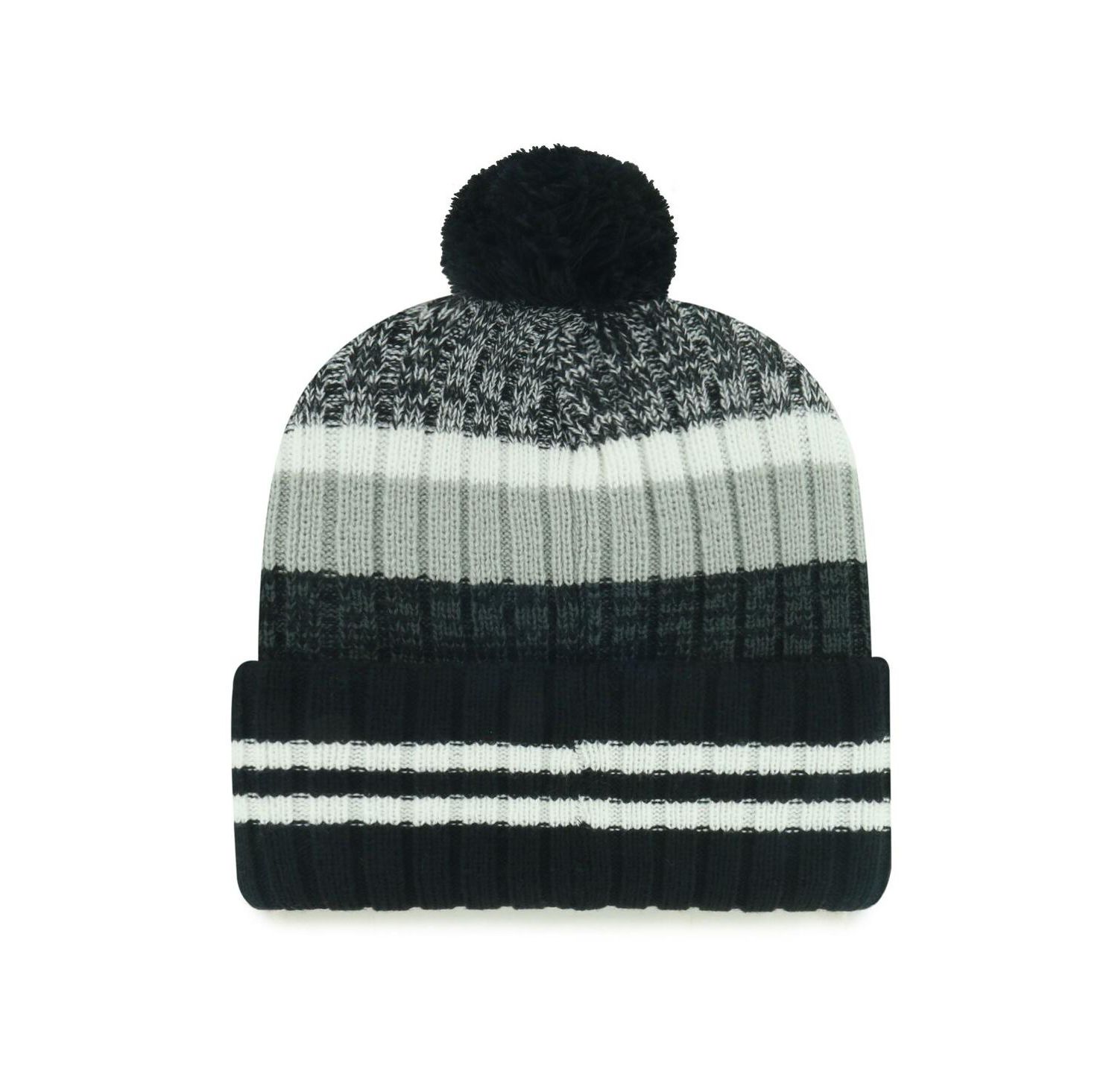 Men's Las Vegas Raiders Quiver Cuffed Knit Hat with Pom