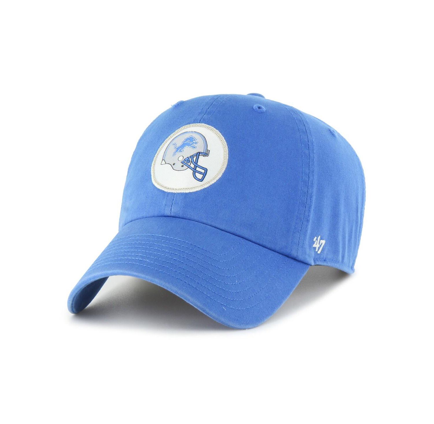Men's Blue Detroit Lions Hard Hat Clean Up Adjustable Hat
