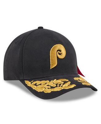x Alpha Industries Men's Black Philadelphia Phillies A-Frame 9FORTY Adjustable Hat