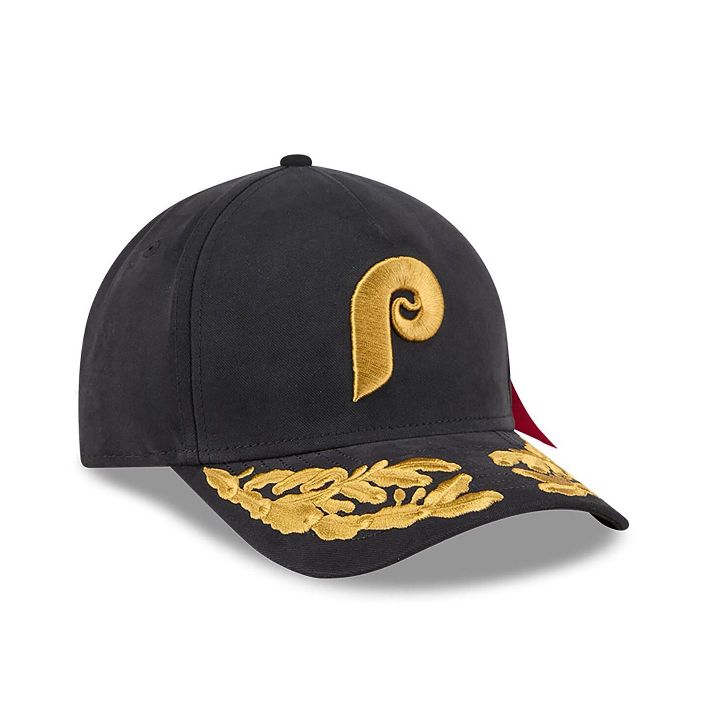 Мужская кепка New Era x Alpha Industries Black Philadelphia Phillies A-Frame 9FORTY Adjustable Hat — фото 3