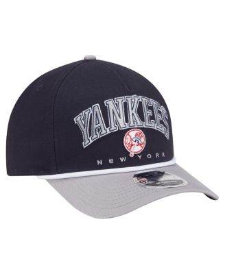 Men's Navy/Gray New York Yankees Arch 9FORTY A-Frame M-Crown Adjustable Hat
