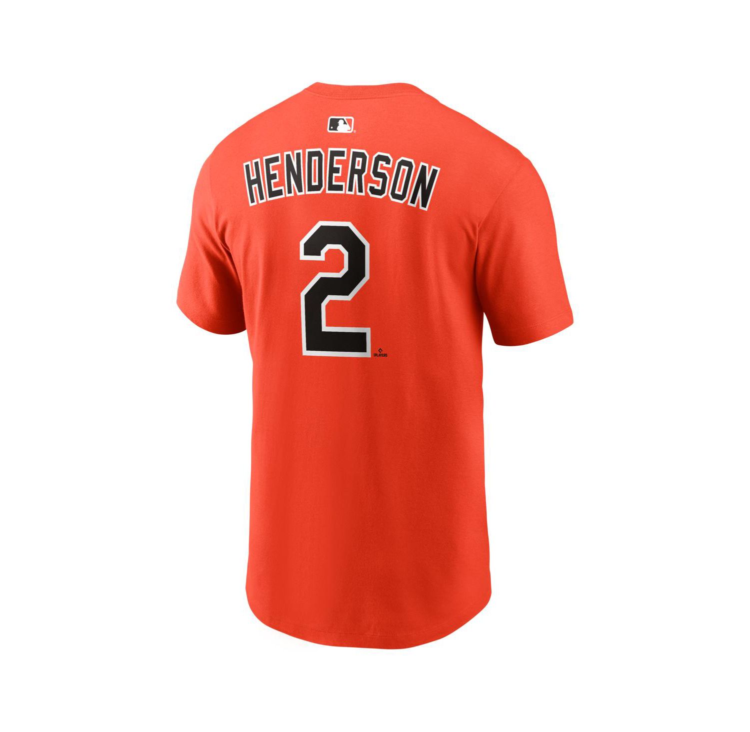 Men's Gunnar Henderson Orange Baltimore Orioles Name & Number T-Shirt