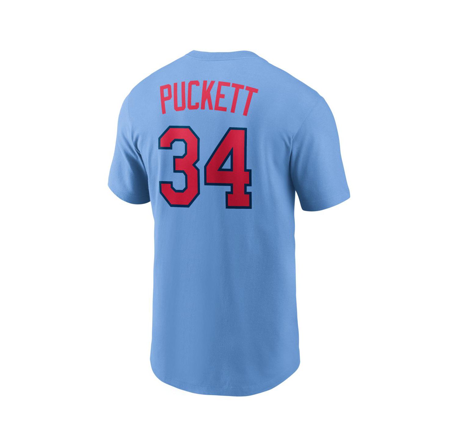 Men's Kirby Puckett Light Blue Minnesota Twins Cooperstown Collection Name & Number T-Shirt