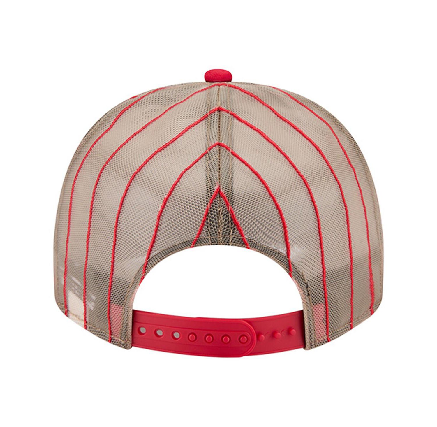 Men's Red St. Louis Cardinals Vintage Arched Foam Front 9FIFTY A-Frame Adjustable Trucker Hat