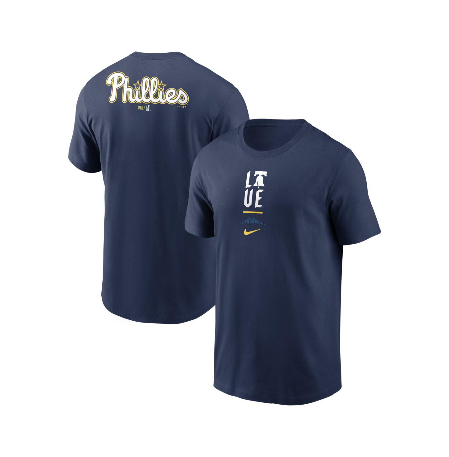 Мужская футболка Nike Navy Philadelphia Phillies City Connect 2-Hit — фото 1