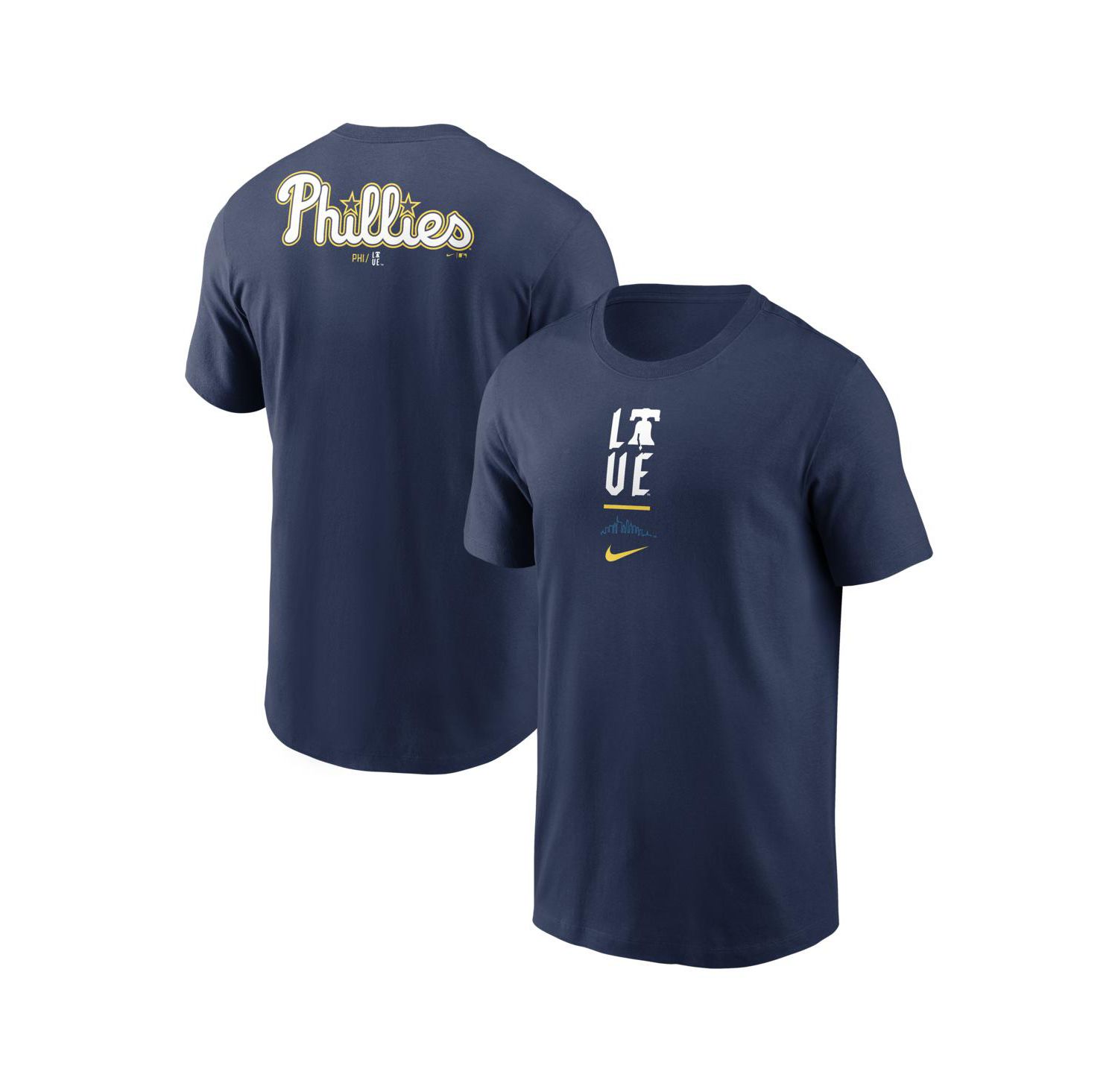 Men's Navy Philadelphia Phillies City Connect 2-Hit T-Shirt