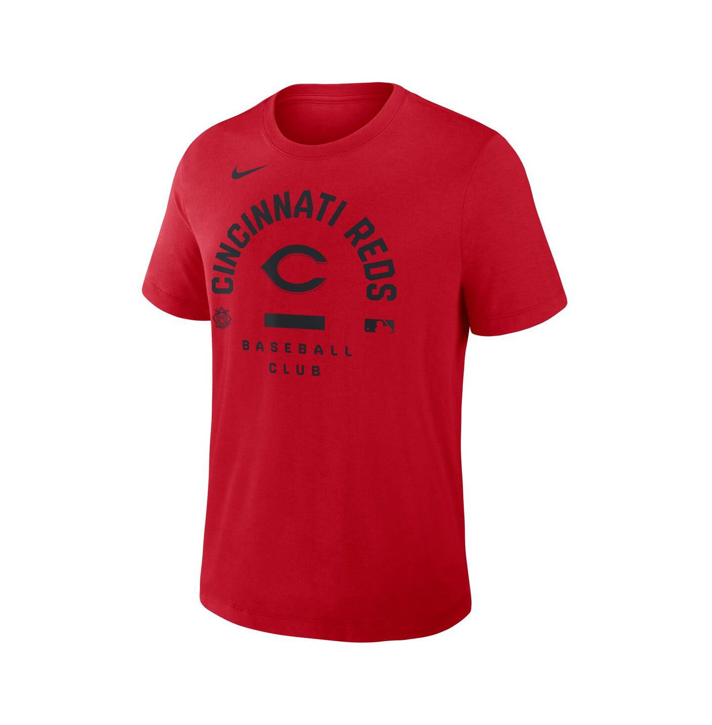 Мужская футболка Nike Red Cincinnati Reds Authentic Collection Early Work Tri-Blend Dri-FIT — фото 2