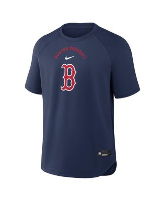 Men's Navy Boston Red Sox Authentic Collection Batting Practice Pre-Game Raglan Dri-FIT T -Shirt