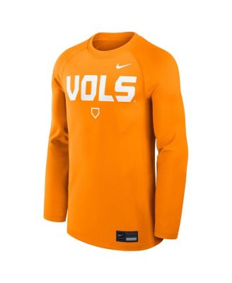 Men's Tennessee Orange Tennessee Volunteers Dugout Game Time Raglan Dri-FIT Long Sleeve T-Shirt