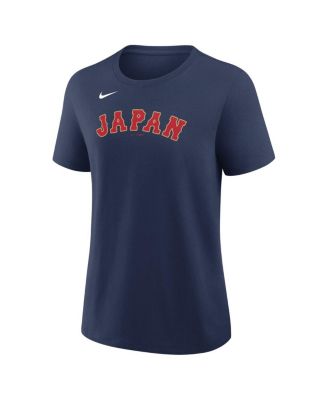 Women's Shohei Ohtani Navy Japan Baseball 2026 World Baseball Classic Name Number T-Shirt