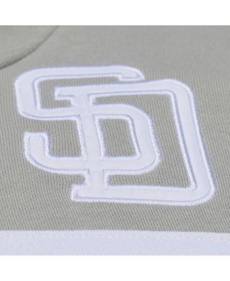 Men's Gray San Diego Padres Cooperstown Collection Thunderstorm Head Coach Hoodie