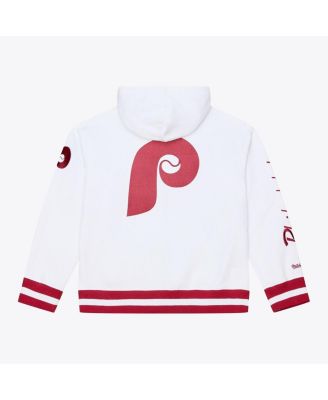 Men's White Philadelphia Phillies Cooperstown Collection Fleece Hoodie