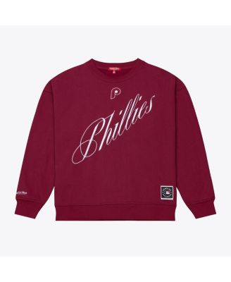 Women's Burgundy Philadelphia Phillies Script Sweatshirt
