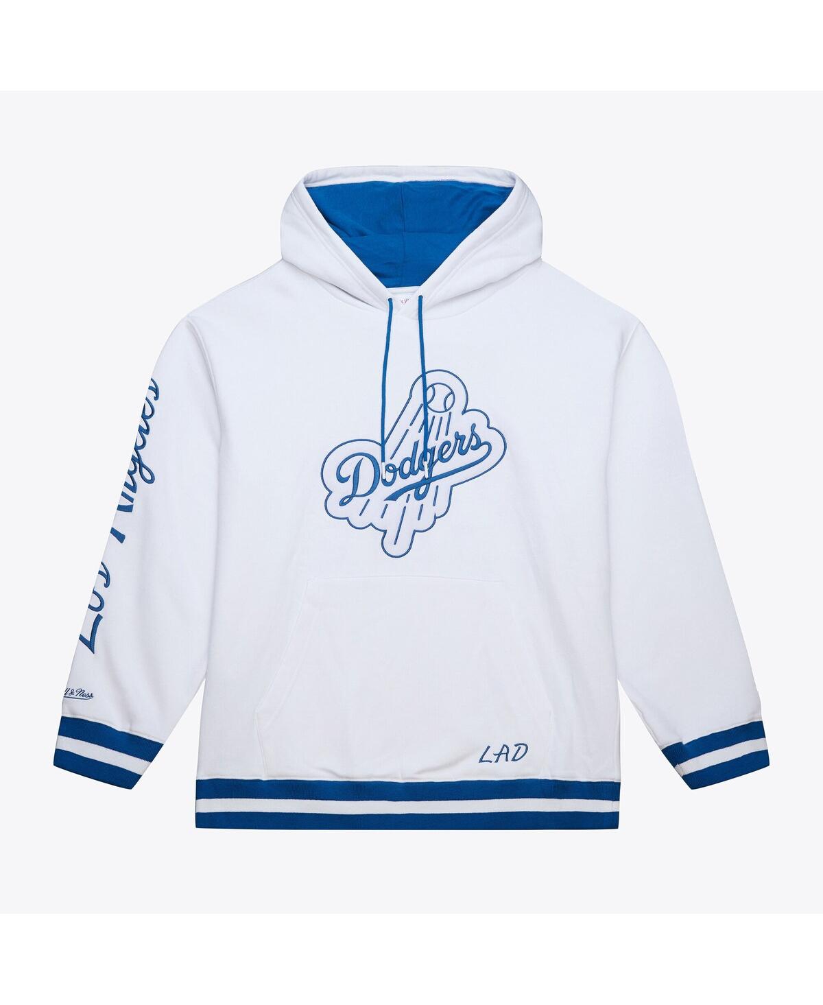 Mitchell & Ness Men's White Los Angeles Dodgers Cooperstown Collection Fleece Hoodie