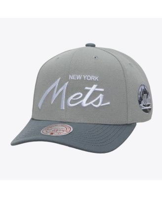 Men's Gray New York Mets Thunderstorm Head Coach Pro-Crown Adjustable Hat