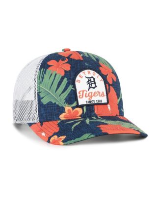Men's Navy Detroit Tigers Tei Beachside Adjustable Trucker Hat