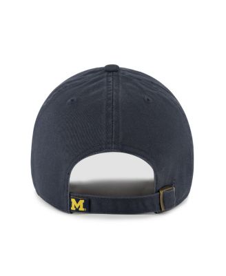 Men's Navy Michigan Wolverines Clean Up Adjustable Hat