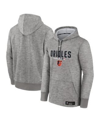 Men's Heather Charcoal Baltimore Orioles Authentic Collection Therma-FIT Hoodie